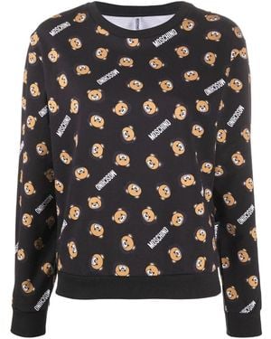 Moschino Teddy Bear Printed Jumper - Black