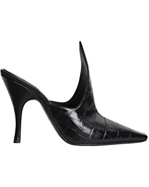 Alaïa Alaïa Embossed Mules - Black