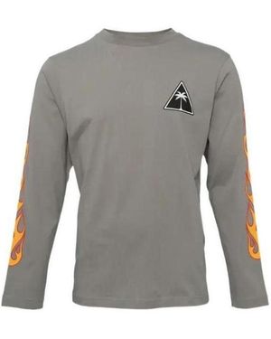 Palm Angels Logo T-Shirt - Grey