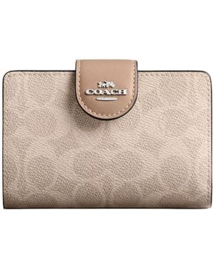 COACH Logo Wallet - Natural