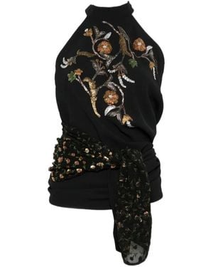 Dries Van Noten Emb Top - Black