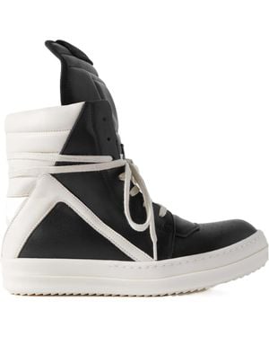 Rick Owens Lace-Up High-Top Trainers - White