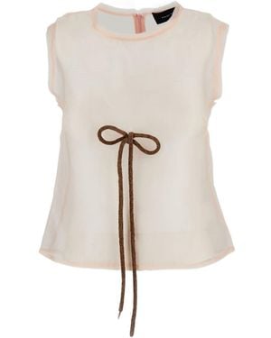Simone Rocha Sleeveless Top - Natural