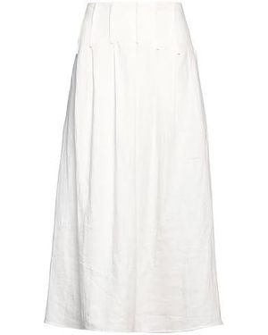 Chloé Basic Solid Colour A-Line Swing Skirt - White
