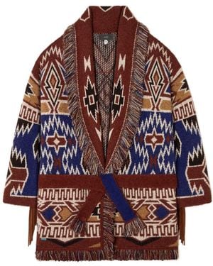 Alanui The Amazing Journey Cardigan - Red