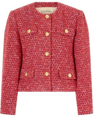 Valentino Long-Sleeved Casual Jacket - Red