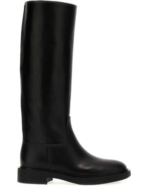 Gianvito Rossi Ascott Round Toe Boots - Black