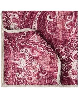 Brunello Cucinelli Double Face Pocket Square - Pink