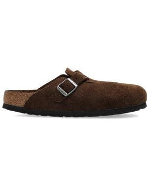 Birkenstock Boston Buckled Mules - Brown