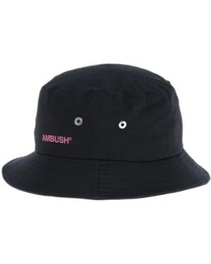 Ambush Logo-Embroidered Bucket Hat - Black