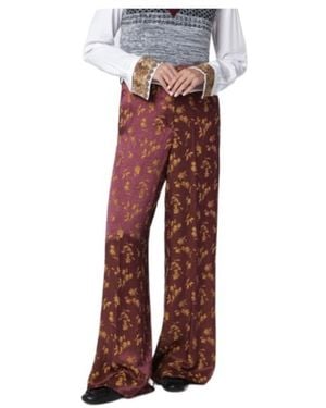 Dries Van Noten Wide-Leg Trousers - Red