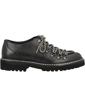 Doucal's Lace-Up Low-Top Casual Shoes - Black