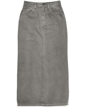Acne Studios Denim Midi Skirt - Gray