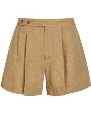 Polo Ralph Lauren High-Waisted Tailored Shorts - Natural