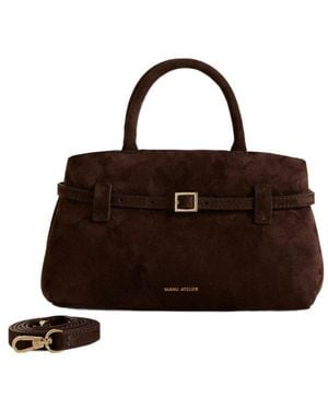 MANU Atelier Le Cambon 25 Belted Shoulder Bag - Brown