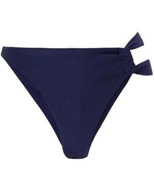 Cult Gaia Charmaine Asymmetrical Bikini Swim Trunks - Blue