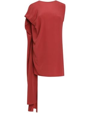 Gianluca Capannolo Juliette Silk Shift Dress - Red