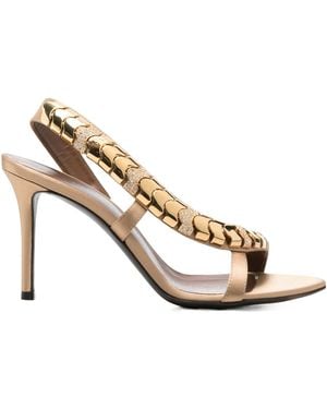 Giuseppe Zanotti Embellished High-Heeled Sandals - Metallic
