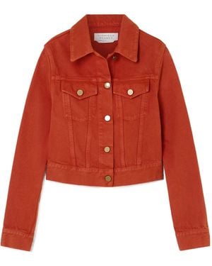 Gabriela Hearst Long-Sleeved Denim Jacket - Red