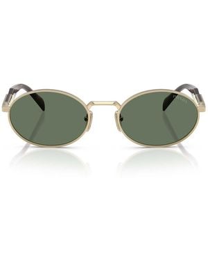 Prada Eyewear Round Frame Sunglasses - Green