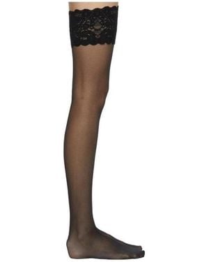 Wolford Logo Stockings - White