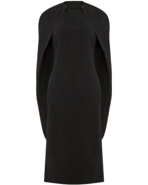 Alberta Ferretti Flowing Silhouette Dress With Delicate Draping - Black
