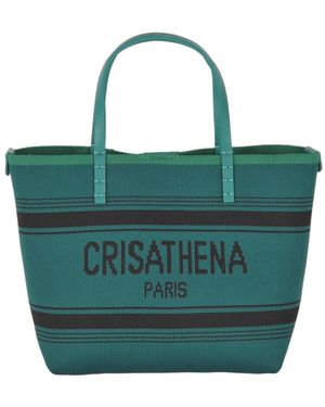 Crisathena Small Handle Shoulder Bag - Green