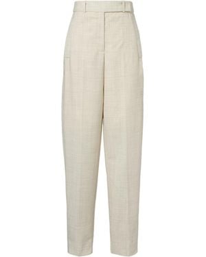 JOSEPH Virgin Wool Wide-Leg Trousers - White