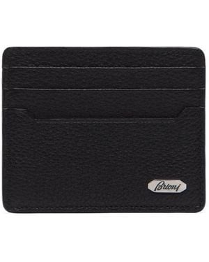 Brioni Logo Cardholder Wallet - Black