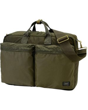 Porter-Yoshida and Co Force 3Way Large Tote Bag - Green