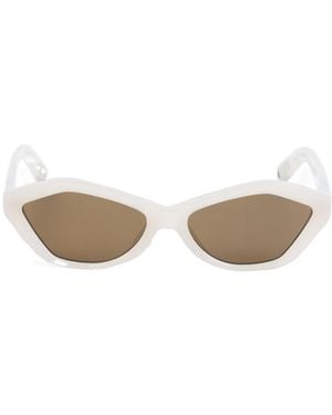 Jacquemus Geometric Frame Sunglasses - White
