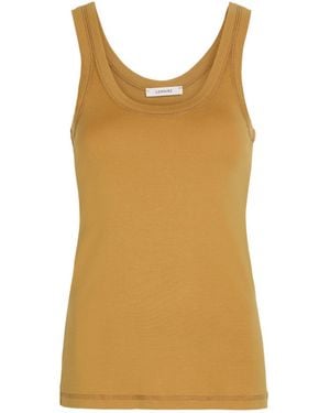 Lemaire Ribbed Cotton Tank Top - Multicolor