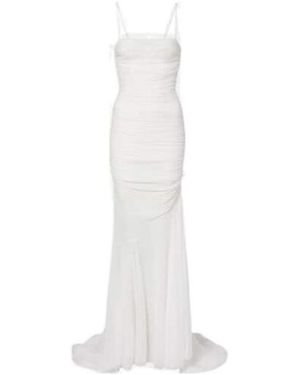 Blumarine Draped Gown - White