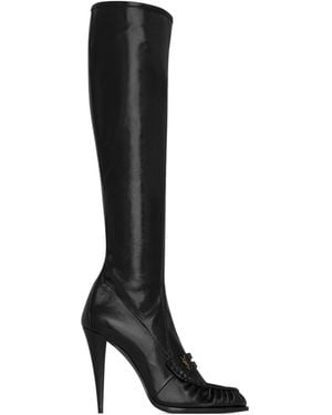 Saint Laurent Le Loafer Boots - Black