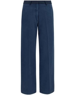 forte_forte Belt-Loop Trousers - Blue