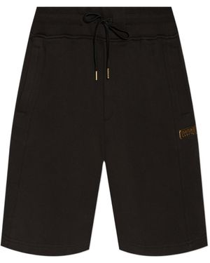 Versace Jeans Couture Couture Logo Embellished Shorts - Black