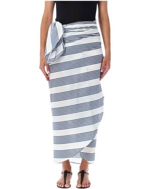 Frankie Shop Striped Skirt - Blue