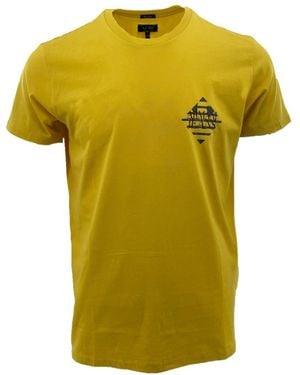 Armani Jeans Item O-Neck Short-Sleeved T-Shirt - Yellow