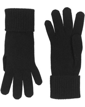Burberry Simple Solid-Color Knitting Gloves - Black