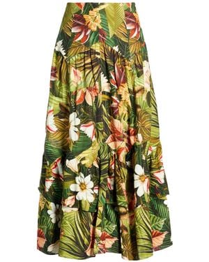 FARM Rio Midi Skirts - Green