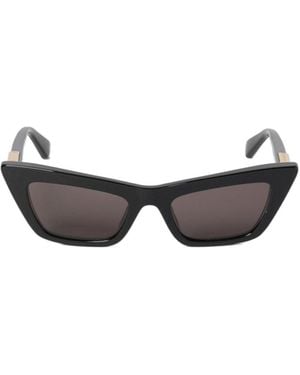 Bottega Veneta Eyewear Cat Eye Frame Sunglasses - White
