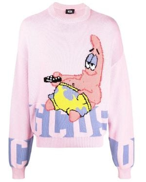 Gcds Micro-Label Sweater - Pink
