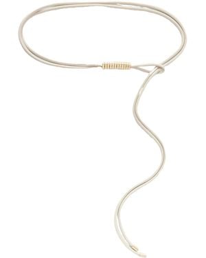 Kallmeyer Lowell Embellished Leather Belt - White