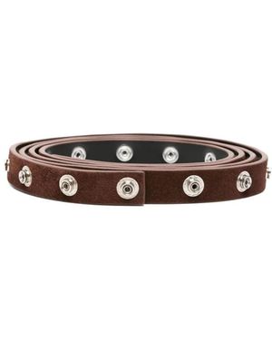 The Attico Rivet Belt - White
