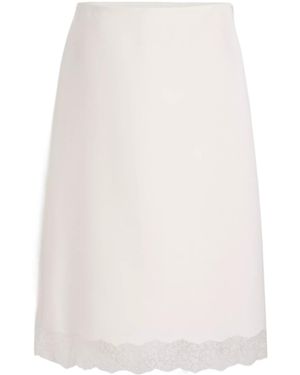 Dior Mid-Length Straight Skirt - White