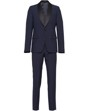 Prada Single-Breasted Wool And Mohair Tuxedo - Blue