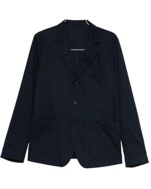 Givenchy Single-Breasted Deconstructed Jacket - Blue