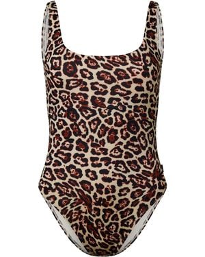 Goldbergh Riviera Scoop Neck Swimsuit - Brown