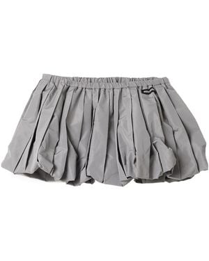 Miu Miu Technical Fabric Miniskirt - Gray