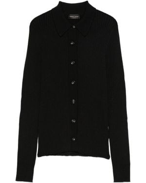 Roberto Collina Knitted Merino-Wool Shirt - Black